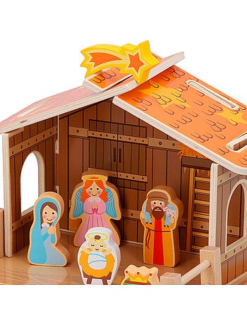Crèche en bois 20 pièces woomax