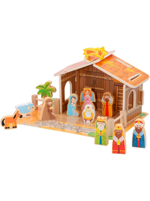 Crèche en bois 20 pièces woomax - Kiabi