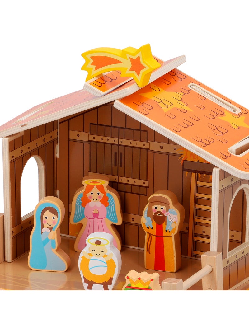 Crèche en bois 20 pièces woomax N/A - Kiabi