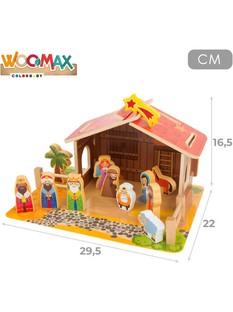 Crèche en bois 20 pièces woomax N/A - Kiabi