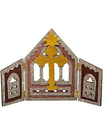 Crèche h25 cm avec 11 santons résine kasvot