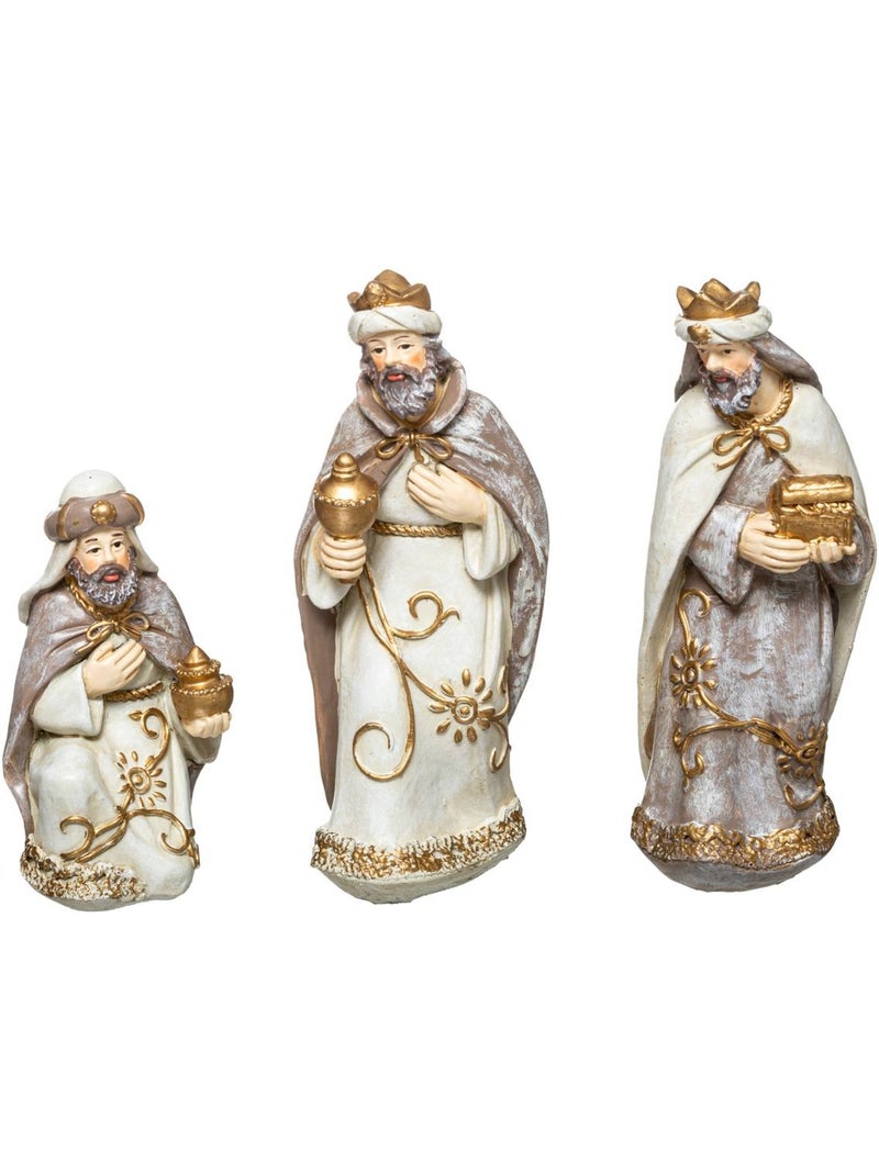 Crèche h25 cm avec 11 santons résine kasvot Multicolore - Kiabi