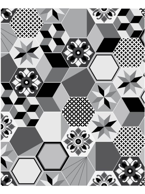 Crédence adhésive carreaux en aluminium Exa - Kiabi