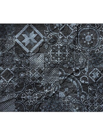 Crédence adhésive en alu imitation Ardoise - L. 70 x l. 60 cm - Noir