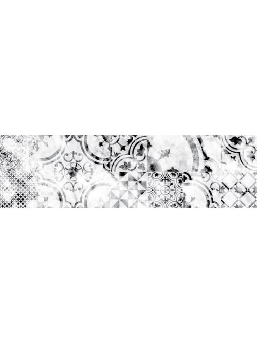 Crédence adhésive en alu imitation Marbre - L. 20 x l. 90 cm - Blanc - Kiabi