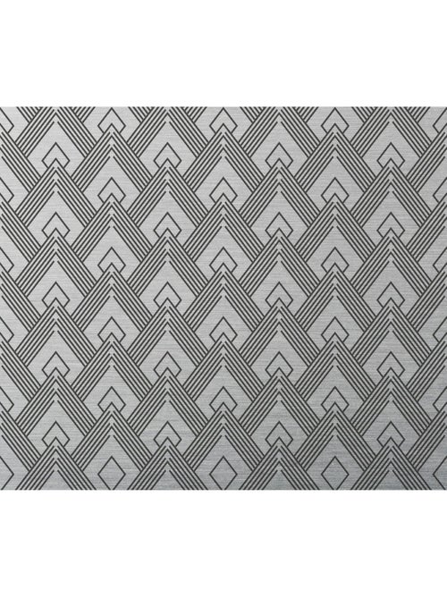 Crédence adhésive en aluminium Art Décoration - L. 20 x l. 20 cm - Noir - Kiabi