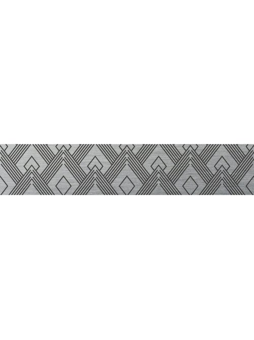 Crédence adhésive en aluminium Art Décoration - L. 20 x l. 90 cm - Noir - Kiabi