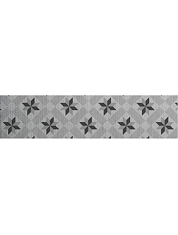 Crédence adhésive en aluminium Carreaux - L. 20 x l. 90 cm - Gris