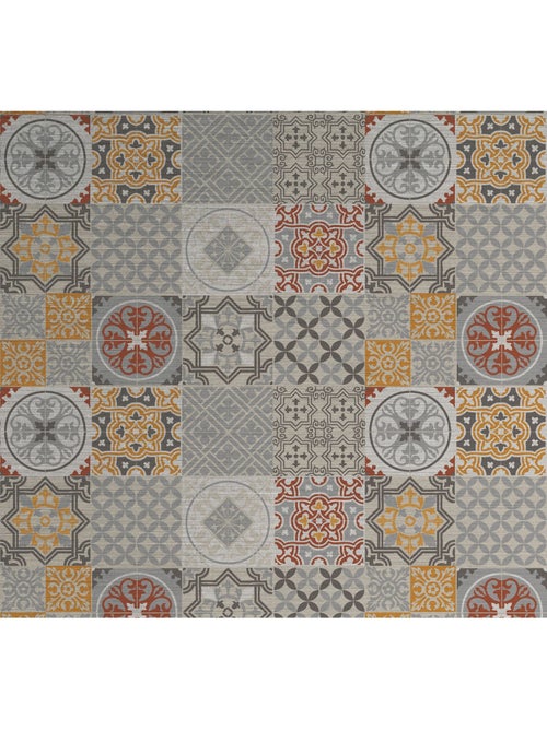Crédence adhésive en aluminium Carreaux - L. 70 x l. 40 cm - Gris - Kiabi