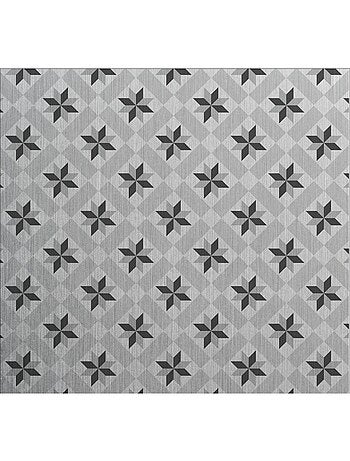 Crédence adhésive en aluminium Carreaux - L. 70 x l. 60 cm - Gris