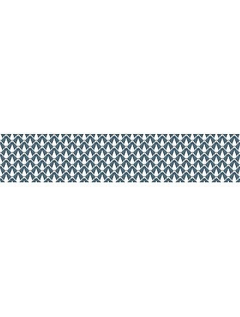 Crédence adhésive scandinave en PVC Décoration - L. 200 x l. 40 cm - Bleu