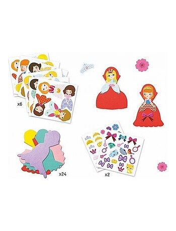 Creer Avec Des Gommettes J Aime Les Princesses - Kiabi