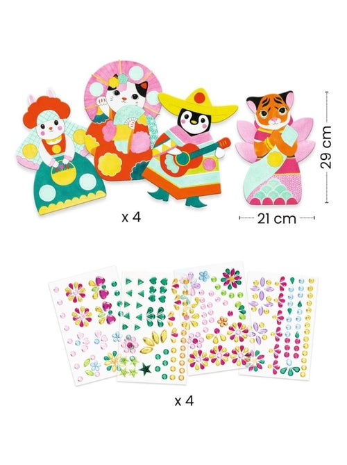 Créer avec des stickers Brillants - Kiabi