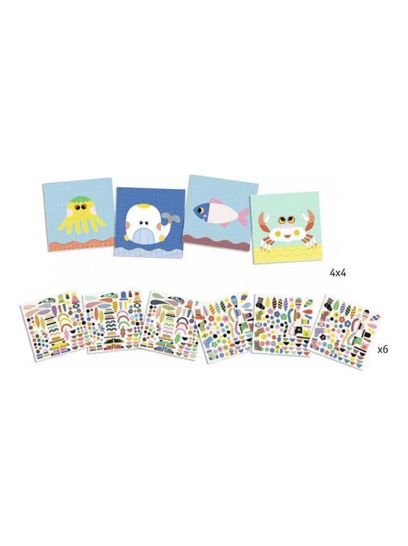 Creer Des Animaux Marins Avec Des Stickers N/A - Kiabi