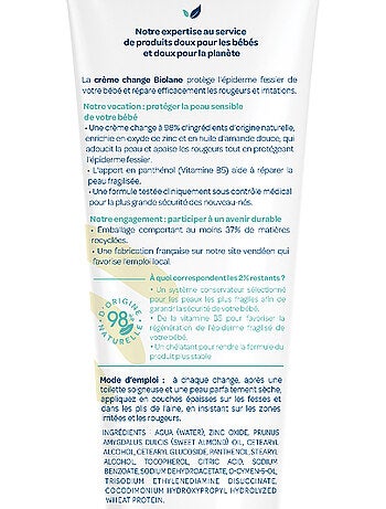 Crème change 100ml biolane