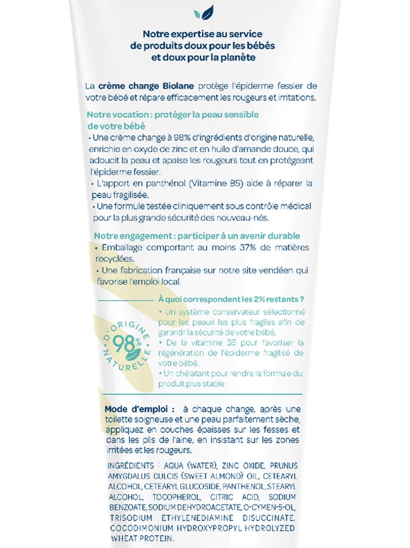 Crème change 100ml biolane N/A - Kiabi