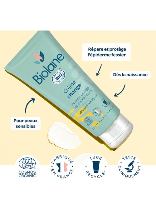 Crème change certifiée biologique 100ml biolane - Kiabi Crème change certifiée biologique 100ml biolane - Kiabi