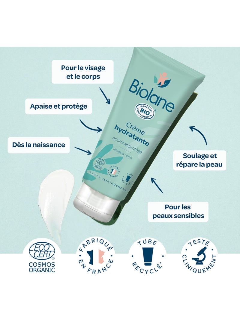 Crème hydratante certifiée biologique 100ml biolane Multicolore - Kiabi