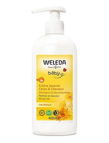 Crème lavante Corps et Cheveux Bébé au Calendula