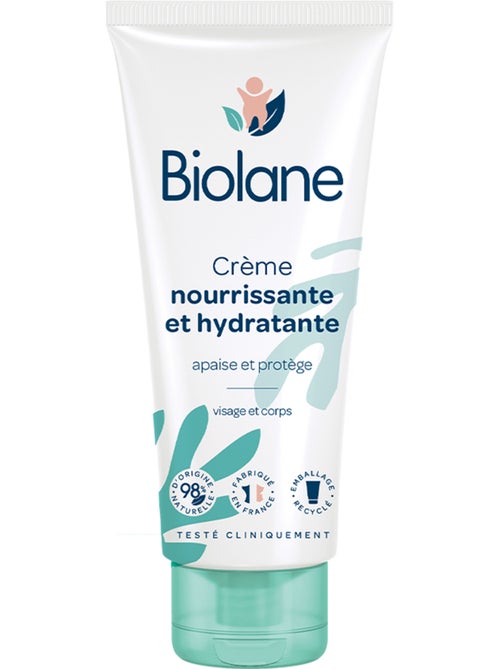 Crème nourrissante et hydratante 100ml biolane - Kiabi Crème nourrissante et hydratante 100ml biolane - Kiabi
