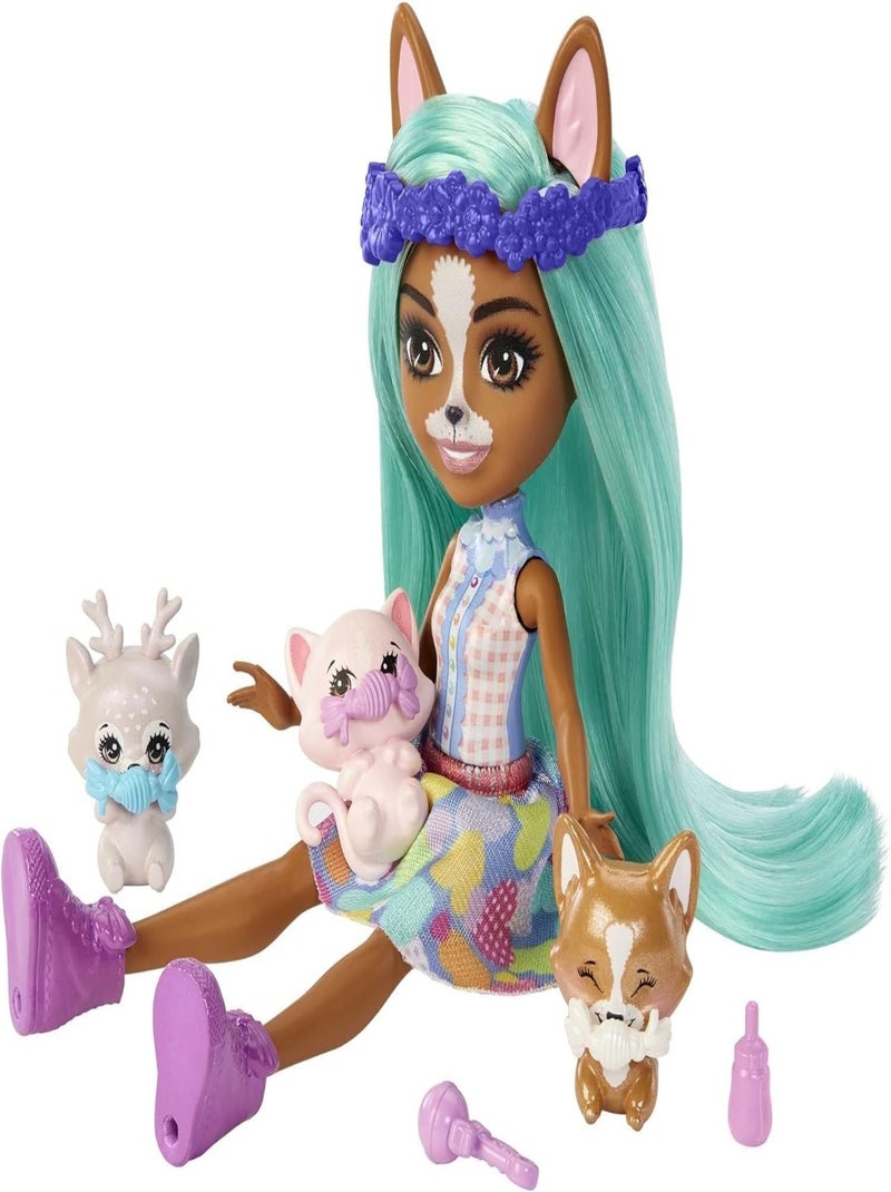 Crizia Corgi Et Bébés Besties - Enchantimals Multicolore - Kiabi