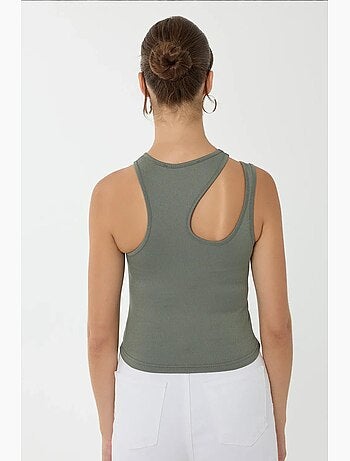 Crop top à col asymétrique hiccup