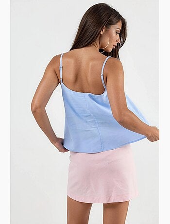 Crop top à col carré busem