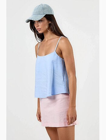 Crop top à col carré busem