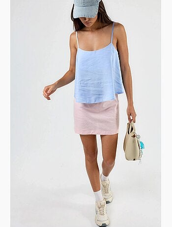 Crop top à col carré busem