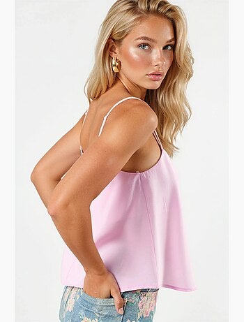 Crop top à col carré busem