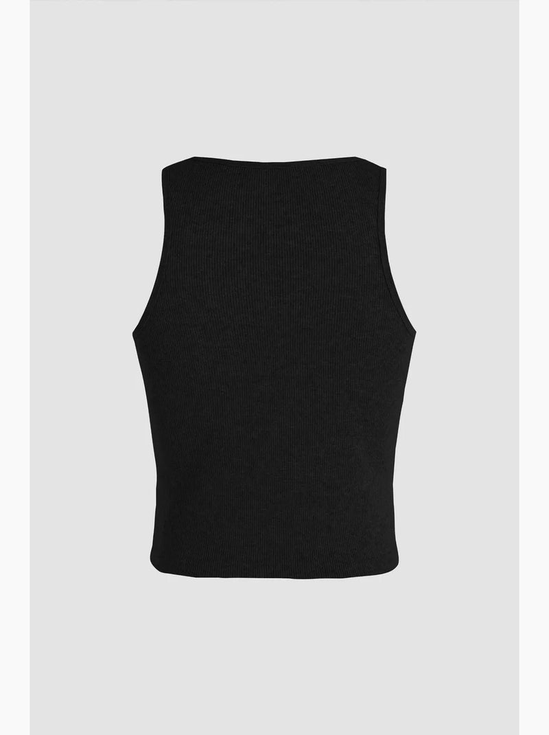 Crop top basique à boutons détaillés hiccup Noir - Kiabi
