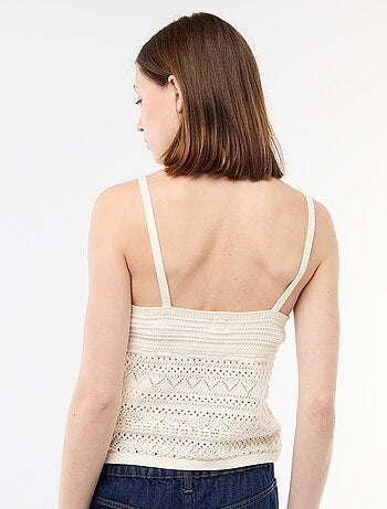 Crop top en crochet