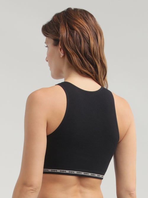 Crop top en microfibre côtelée sans couture Icons Seamless - Kiabi