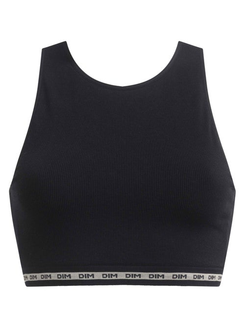 Crop top en microfibre côtelée sans couture Icons Seamless - Kiabi