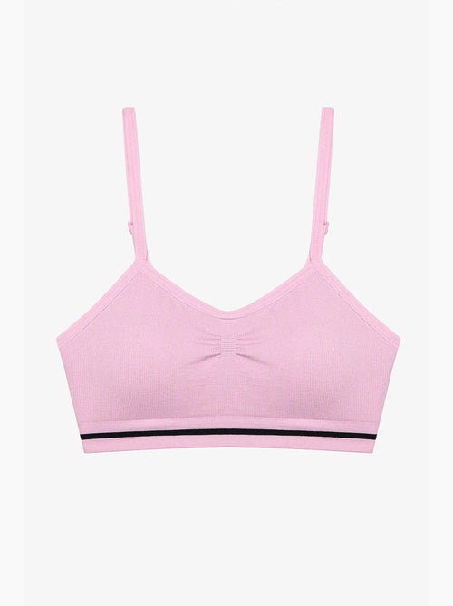 Crop top ouvert sans couture fille penti - Kiabi Crop top ouvert sans couture fille penti - Kiabi