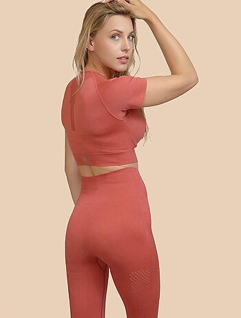 Crop top sans coutures Femme Fitness, Naya
