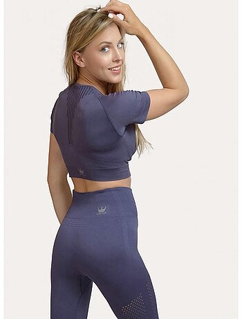 Crop top sans coutures Femme Fitness, Naya