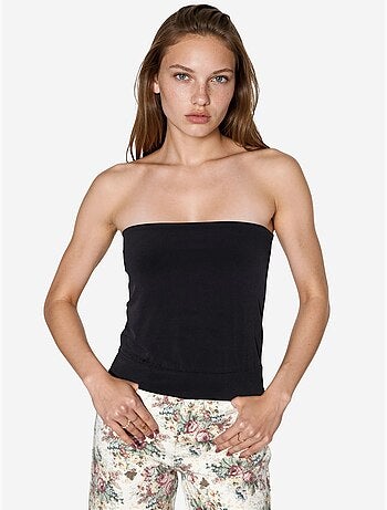 Crop top tricoté sans bretelles busem