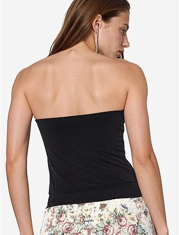 Crop top tricoté sans bretelles busem