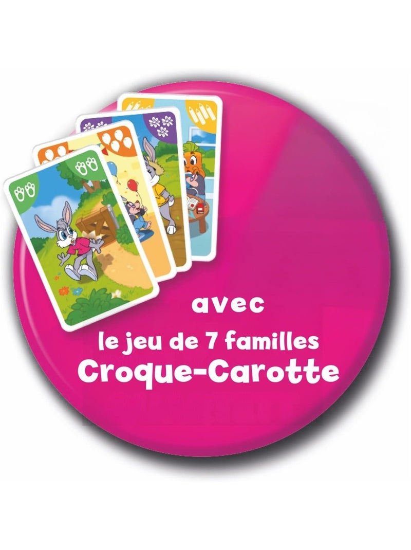Croque Carotte et jeu de 7 familles Bleu - Kiabi