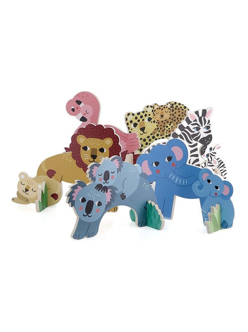 Croquet en bois animaux Petit Safari - Kiabi