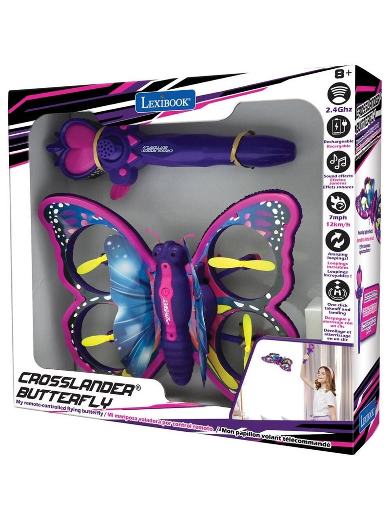 CROSSLANDER Butterfly - papillon volant télécommandé avec contrôle gestuel Violet - Kiabi