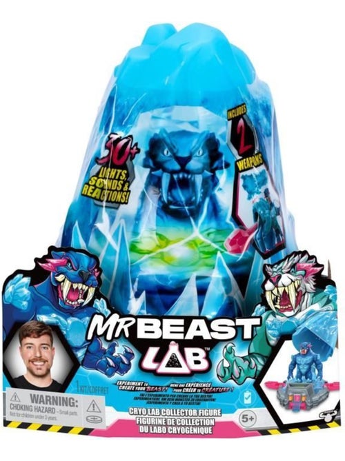 Cryo lab - moose toys - mr. Beast lab - 18 cm, 30 lumières et sons, 2 fauves à collectionner - Kiabi