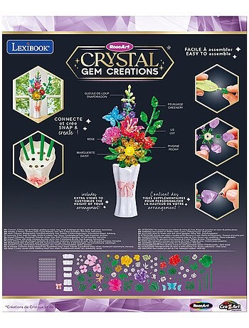 Crystal gem bouquet de fleurs