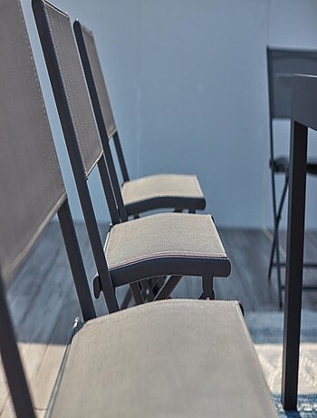 Cualica, salon alu 8p gris foncé