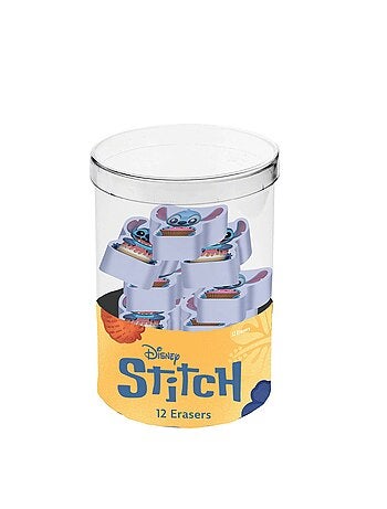 Cube avec 12 Gommes - Disney Lilo et Stitch Mix - Multicolore - Taille Unique