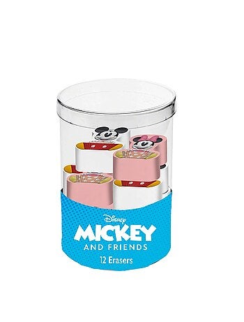 Cube avec 12 Gommes - Disney Mickey & Minnie Mix - Multicolore - Taille Unique