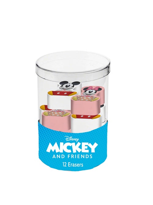 Cube avec 12 Gommes - Disney Mickey & Minnie Mix - Multicolore - Taille Unique - Kiabi