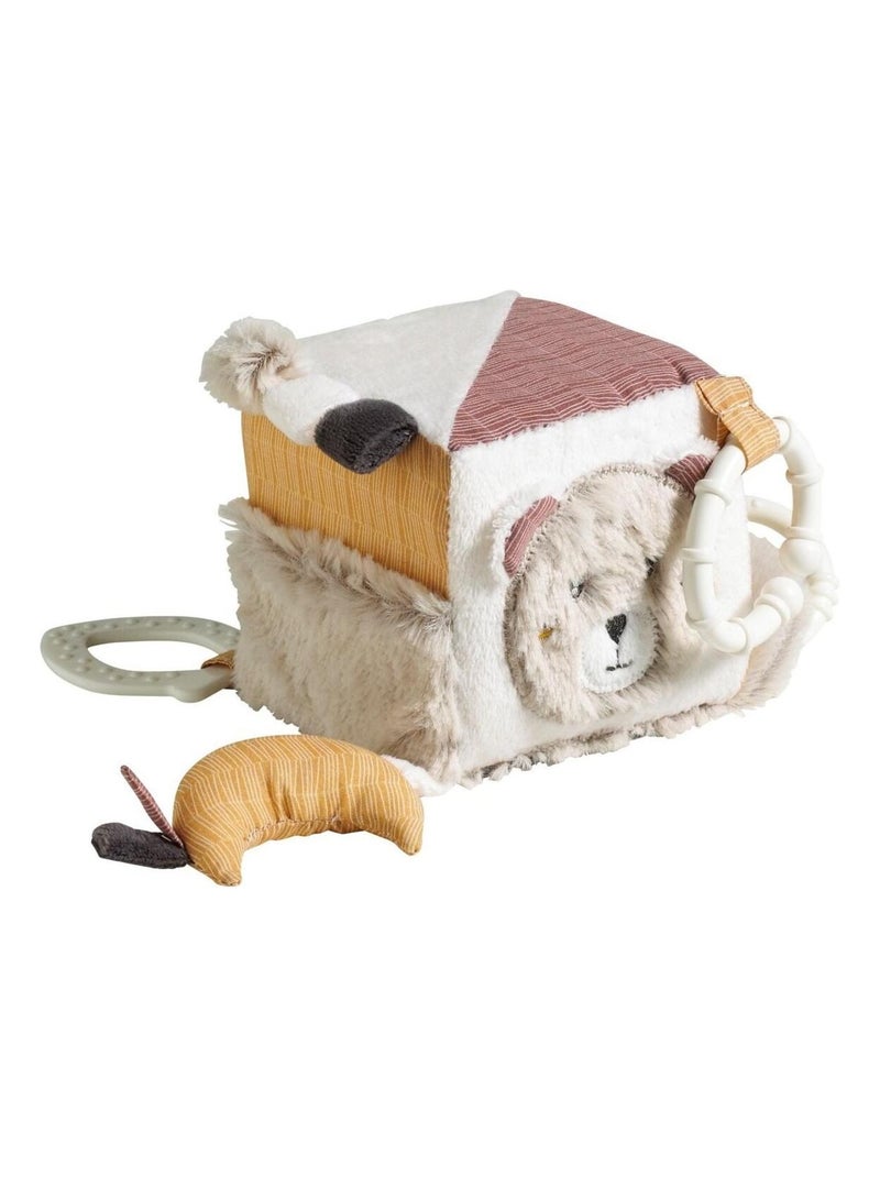 Cube d'activité bébé en velours - Beige - Kiabi