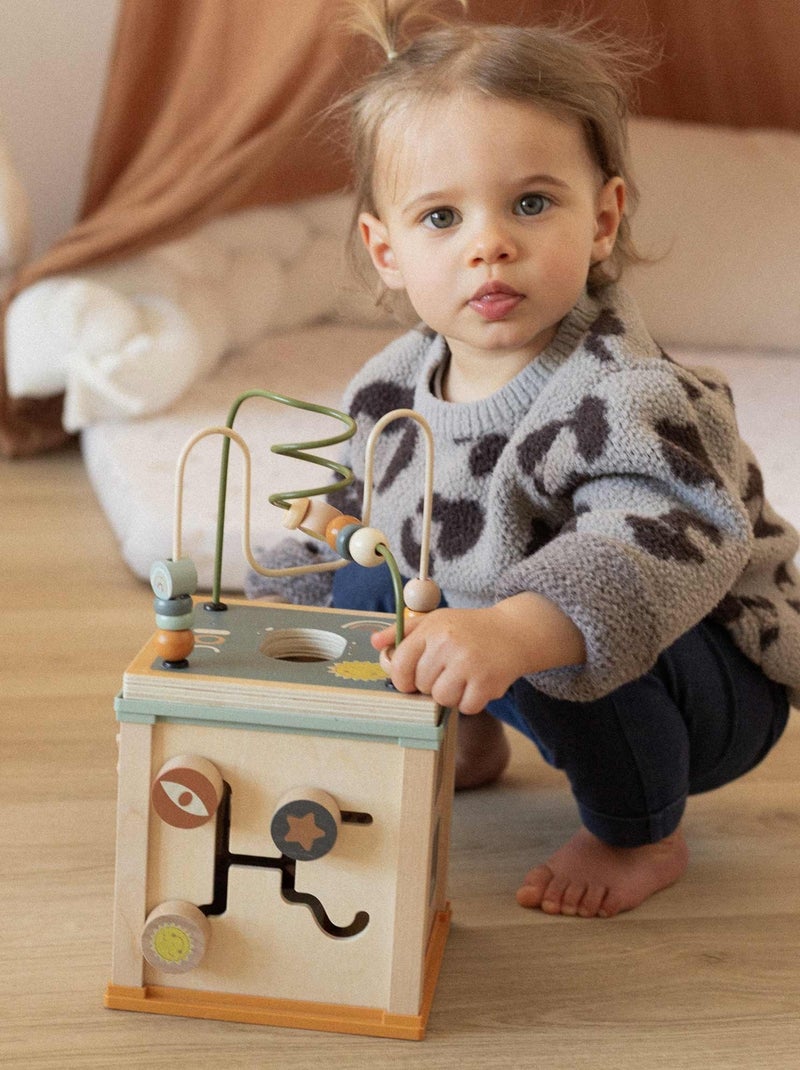 Cube d'activité en bois Multicolore - Kiabi